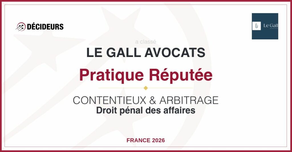 Le Gall avocats - pratique réputée